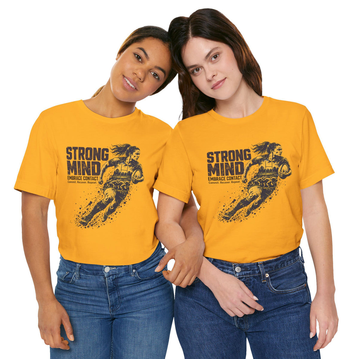STRONG MIND Rugby Tee – Embrace Contact | Unisex