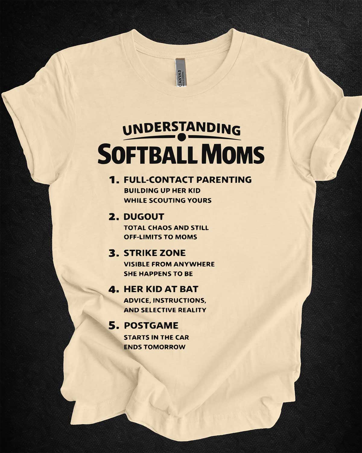 Understanding Softball - Funny Mom Tee