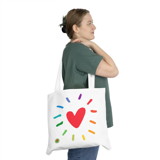 Bags Heart Tote Bag - Custom Tote Bag Design One size / White