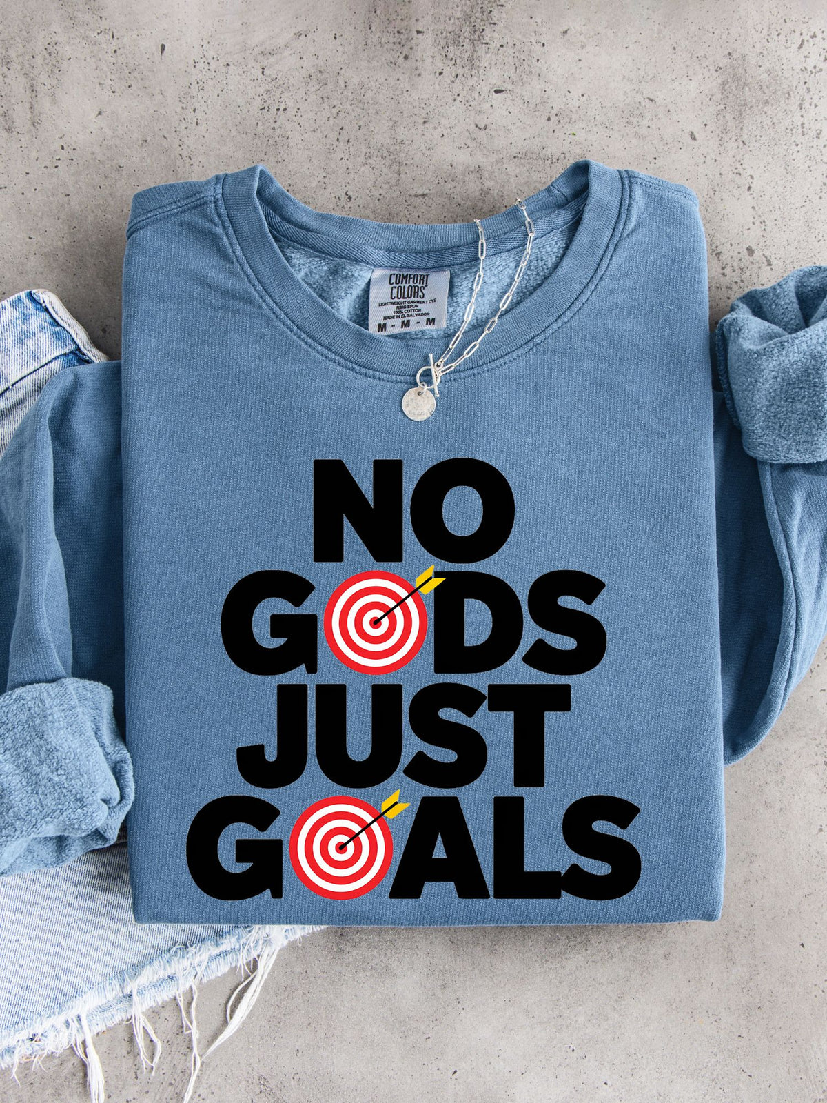 No Gods Just Goals Lightweight Sweatshirt