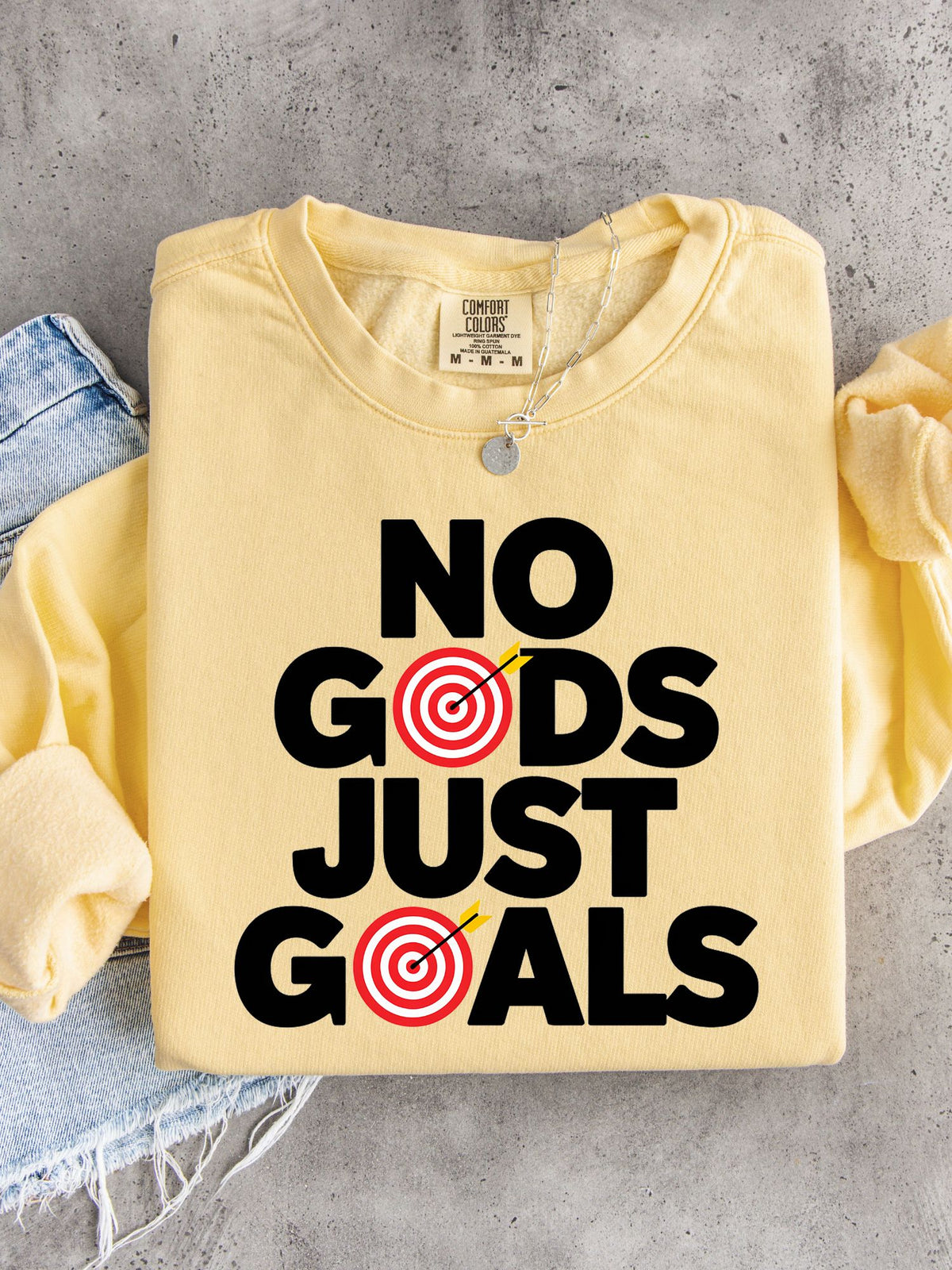 No Gods Just Goals Lightweight Sweatshirt