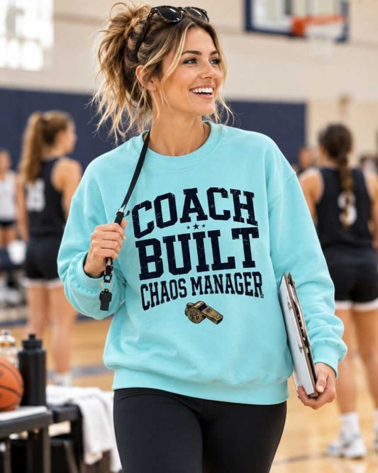Coach Built Chaos Manager Lightweight 100% Cotton Crew