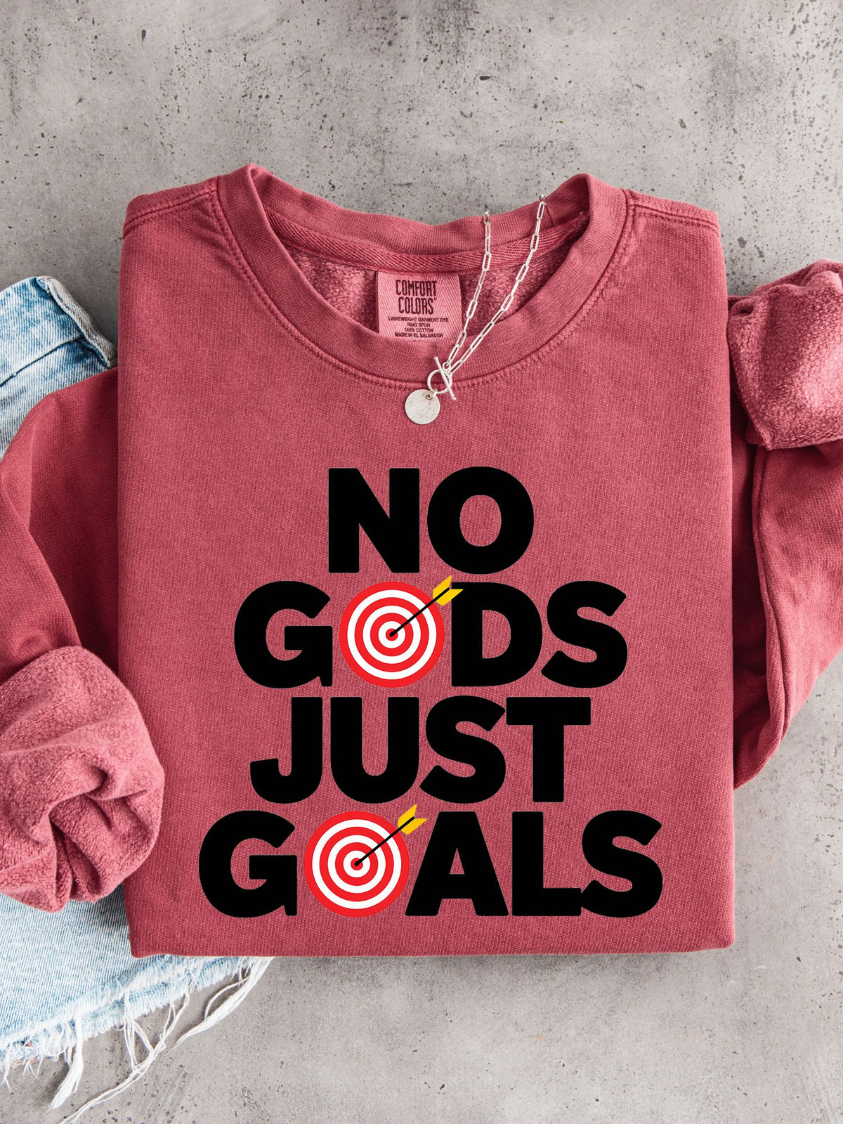 No Gods Just Goals Lightweight Sweatshirt