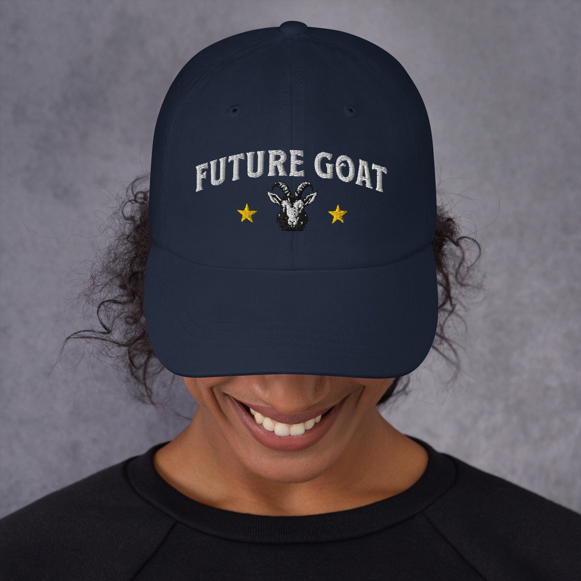Hat "Future Goat" Cotton Embroidered hat Navy