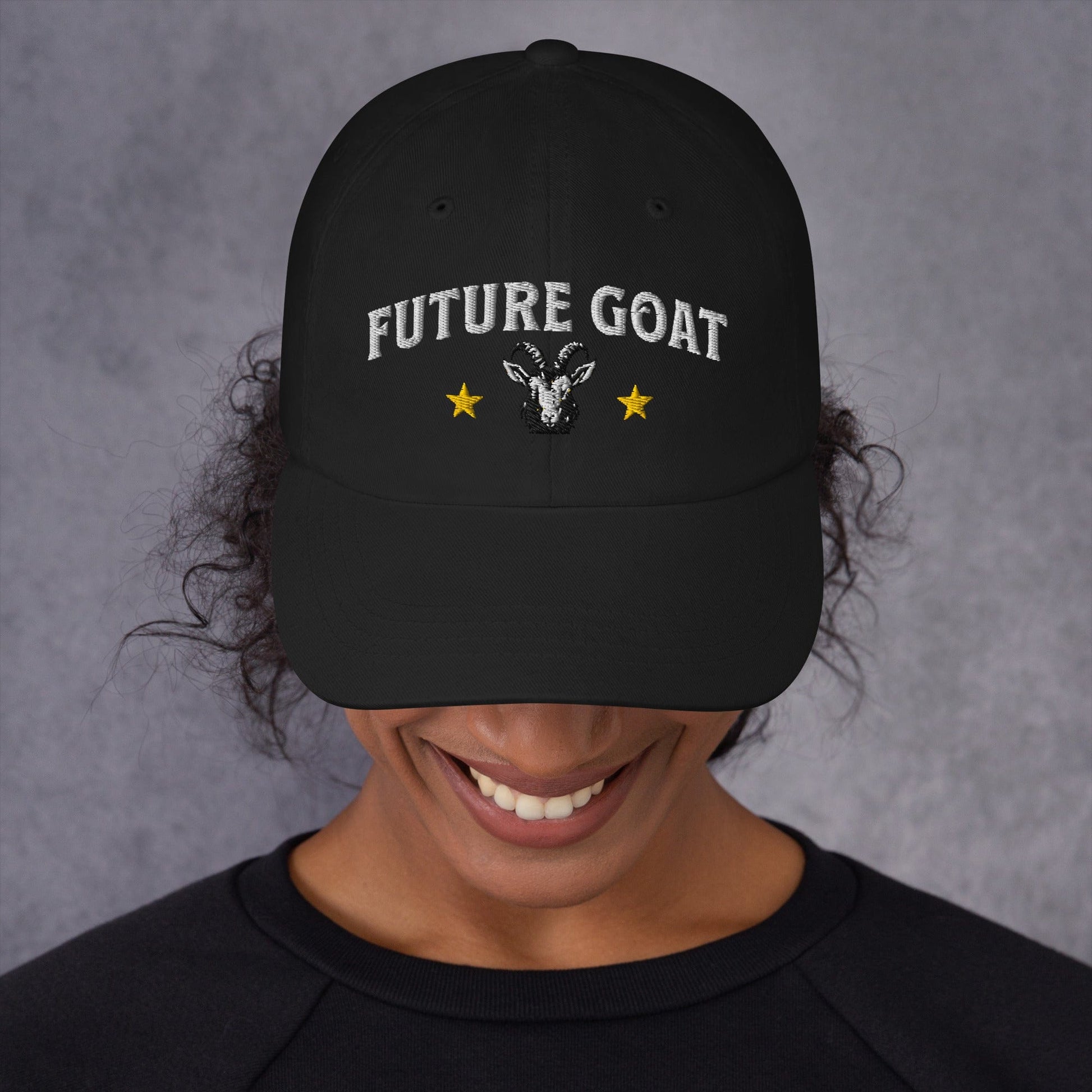 Hat "Future Goat" Cotton Embroidered hat Black