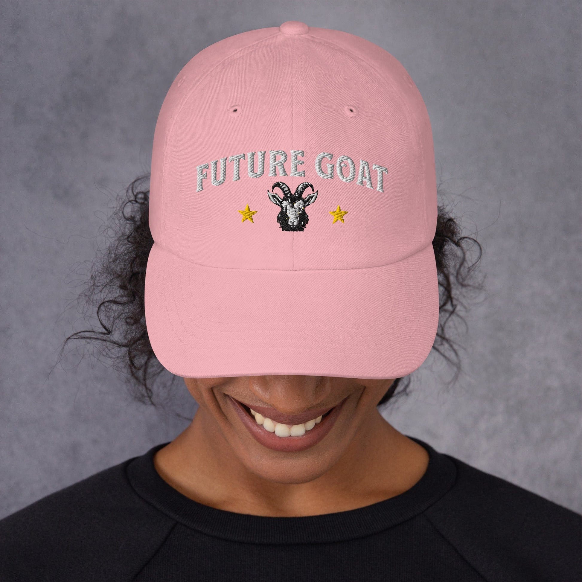 Hat "Future Goat" Cotton Embroidered hat Pink