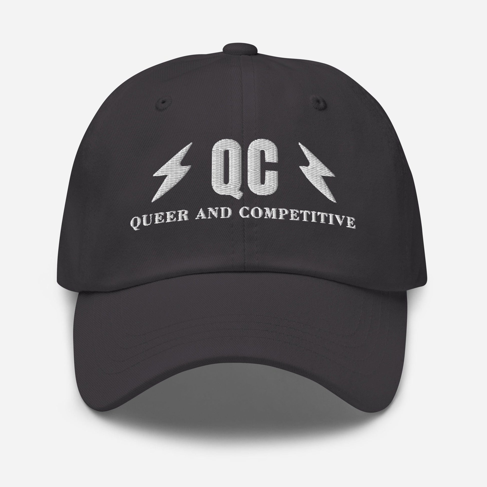 Hat "QC" "Queer and Competitive" Embroidered cotton hat