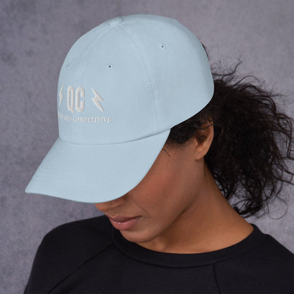 Hat "QC" "Queer and Competitive" Embroidered cotton hat