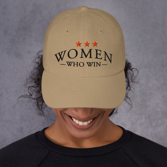 Hat "Women Who Win" Embroidered Hat Khaki
