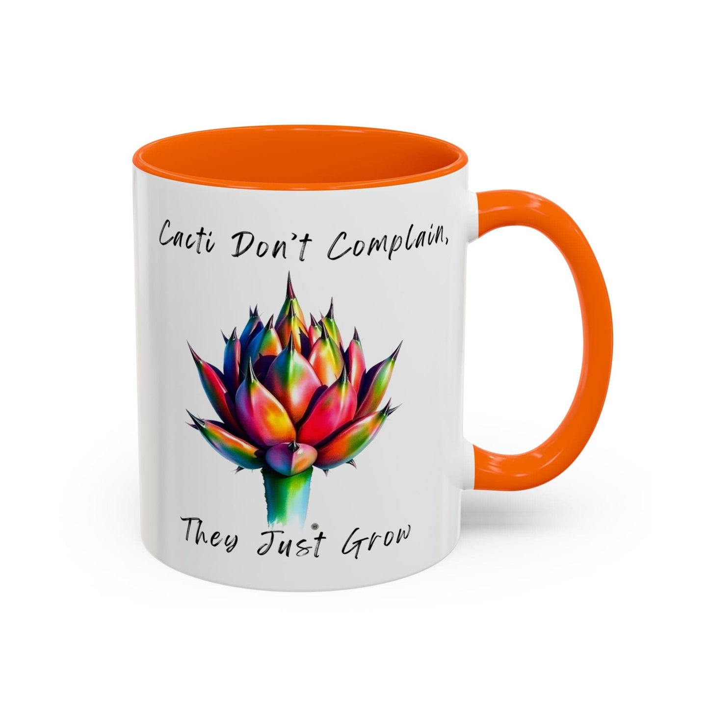 Mug Inspirational Cactus Coffee Mug - 11oz & 15oz - Perfect Gift for Plant Lovers 11oz / Orange