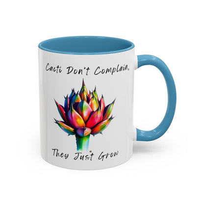 Mug Inspirational Cactus Coffee Mug - 11oz & 15oz - Perfect Gift for Plant Lovers 11oz / Light Blue