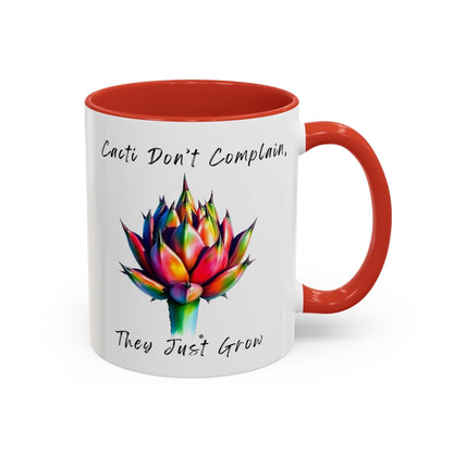 Mug Inspirational Cactus Coffee Mug - 11oz & 15oz - Perfect Gift for Plant Lovers 11oz / Red