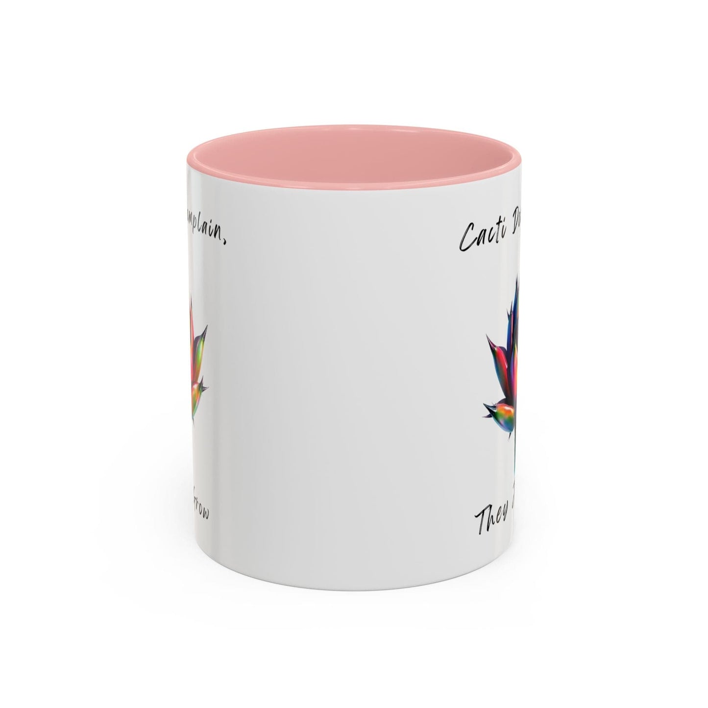Mug Inspirational Cactus Coffee Mug - 11oz & 15oz - Perfect Gift for Plant Lovers 11oz / Pink
