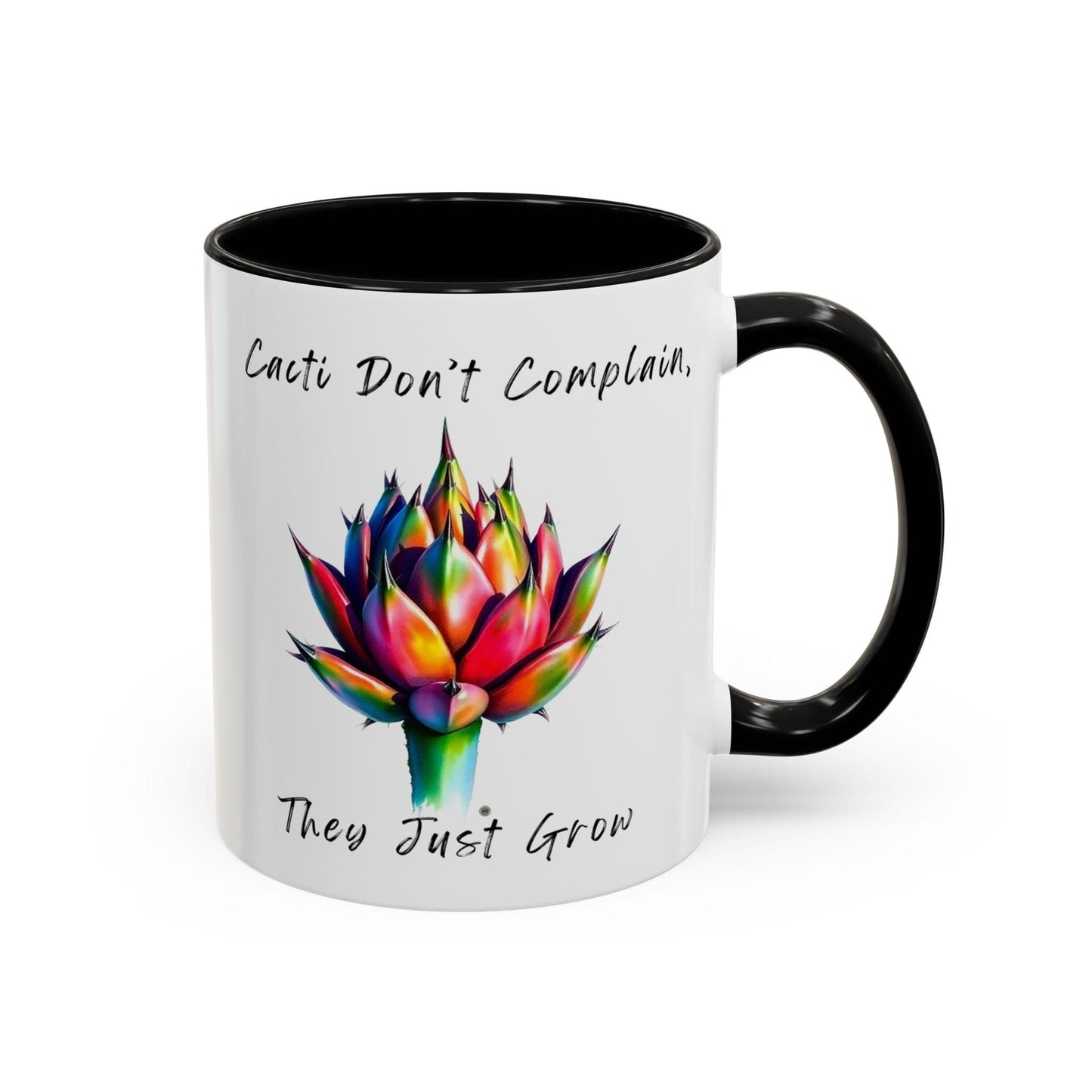 Mug Inspirational Cactus Coffee Mug - 11oz & 15oz - Perfect Gift for Plant Lovers 11oz / Black