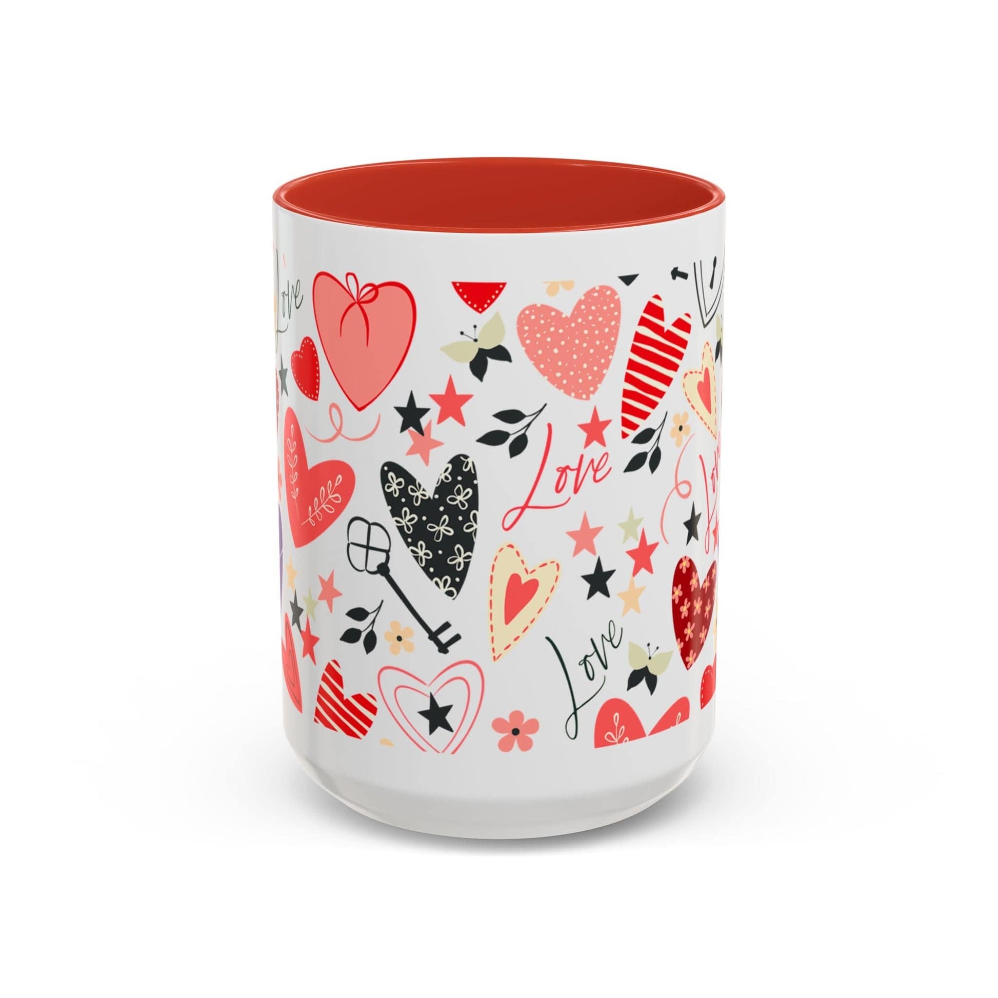 Mug Love Accent Coffee Mug (11oz.) and (15oz.) 15oz / Red