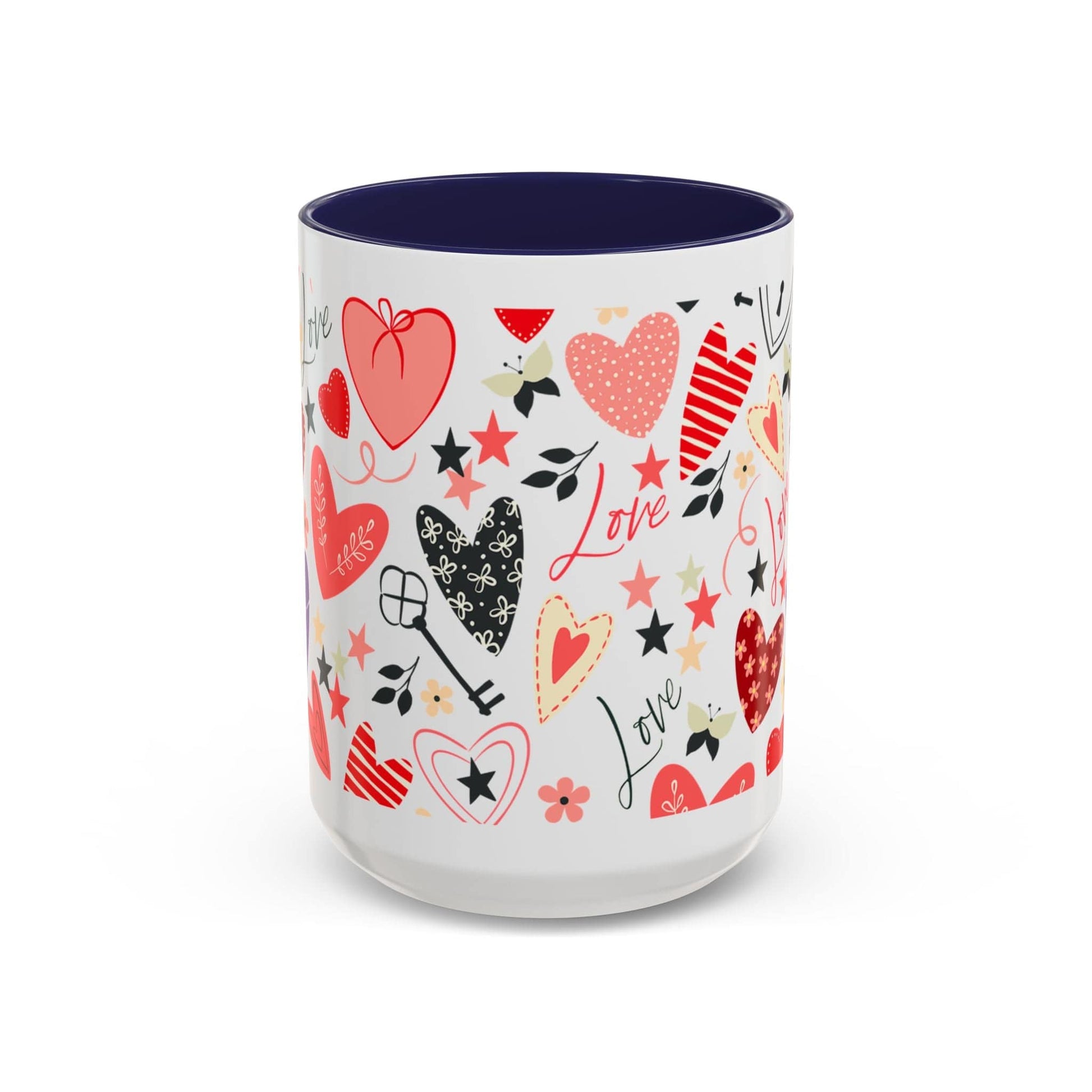 Mug Love Accent Coffee Mug (11oz.) and (15oz.) 15oz / Navy