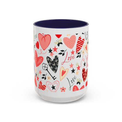Mug Love Accent Coffee Mug (11oz.) and (15oz.) 15oz / Navy