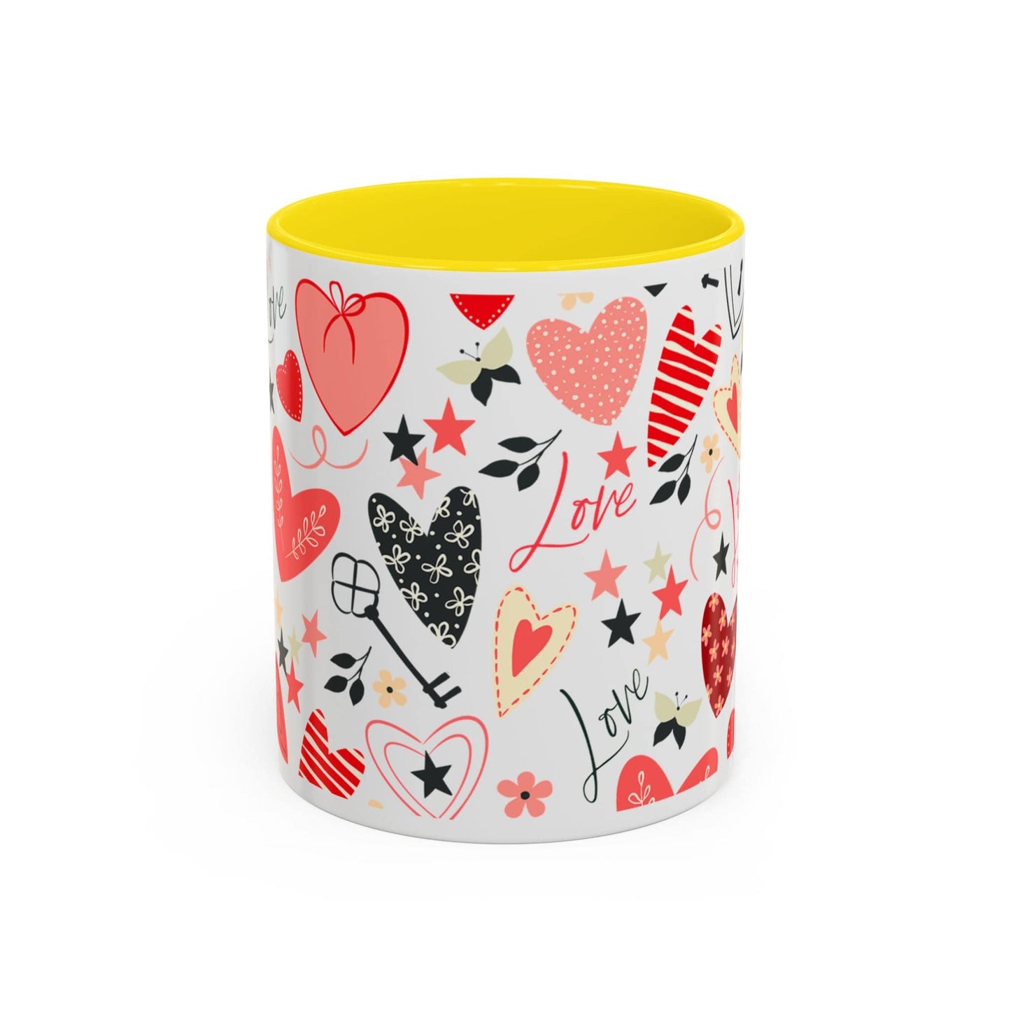 Mug Love Accent Coffee Mug (11oz.) and (15oz.) 11oz / Yellow