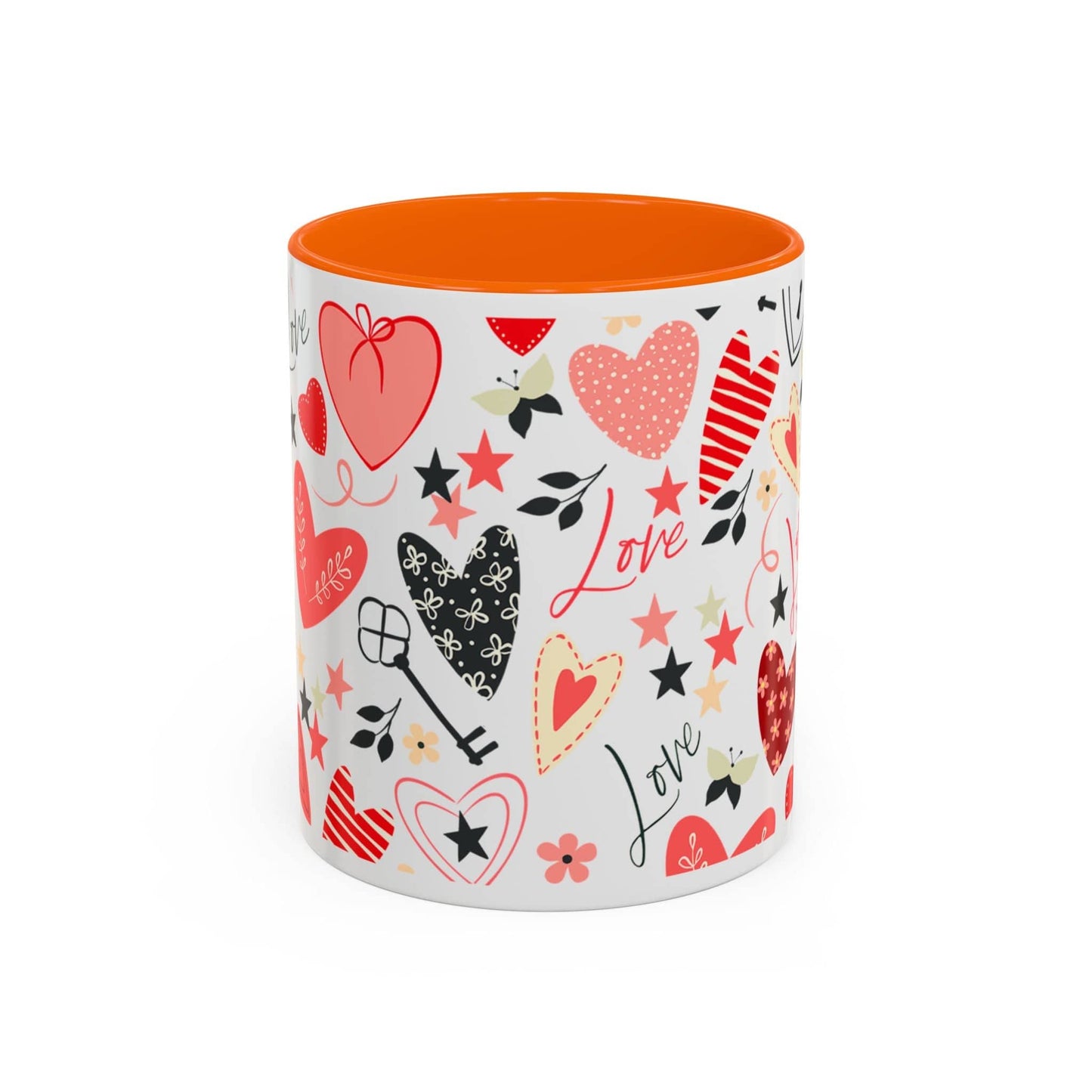 Mug Love Accent Coffee Mug (11oz.) and (15oz.) 11oz / Orange