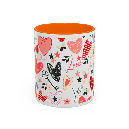 Mug Love Accent Coffee Mug (11oz.) and (15oz.) 11oz / Orange