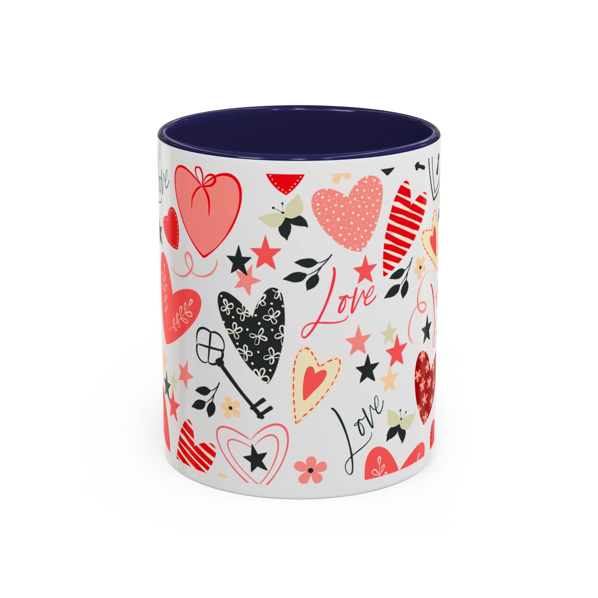 Mug Love Accent Coffee Mug (11oz.) and (15oz.) 11oz / Navy