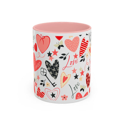 Mug Love Accent Coffee Mug (11oz.) and (15oz.) 11oz / Pink