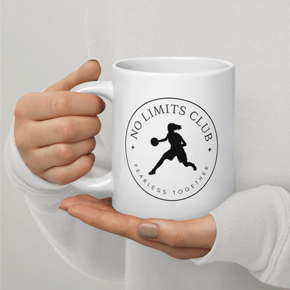 Mug No Limits Club - Athletic Graphic Basketball - White glossy mug 20 oz.