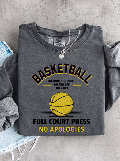 Full Court Press — Lightweight Basketball Crewneck