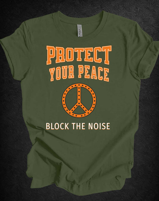 Protect Your Peace Block the Noise Graphic Tee