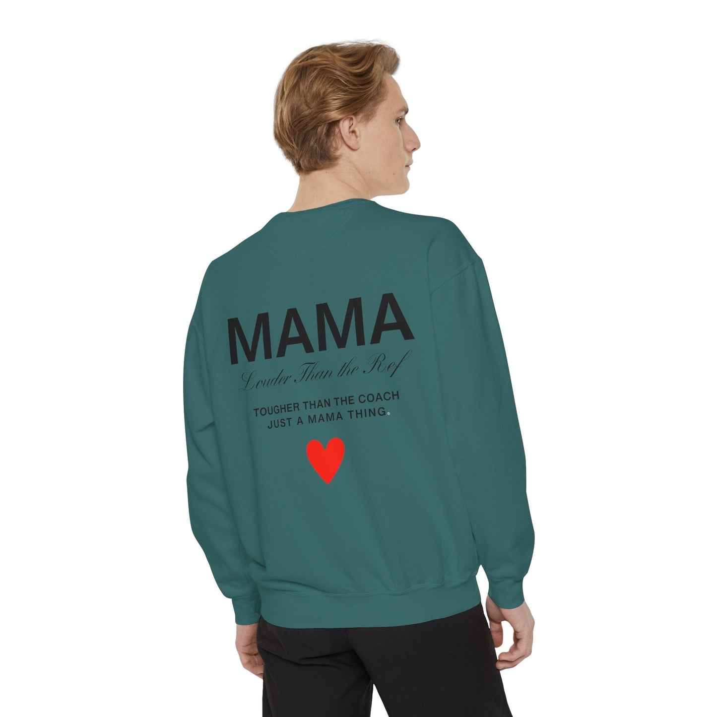 Sweatshirt Garment-Dyed Sweatshirt with 'Play With Heart' Design