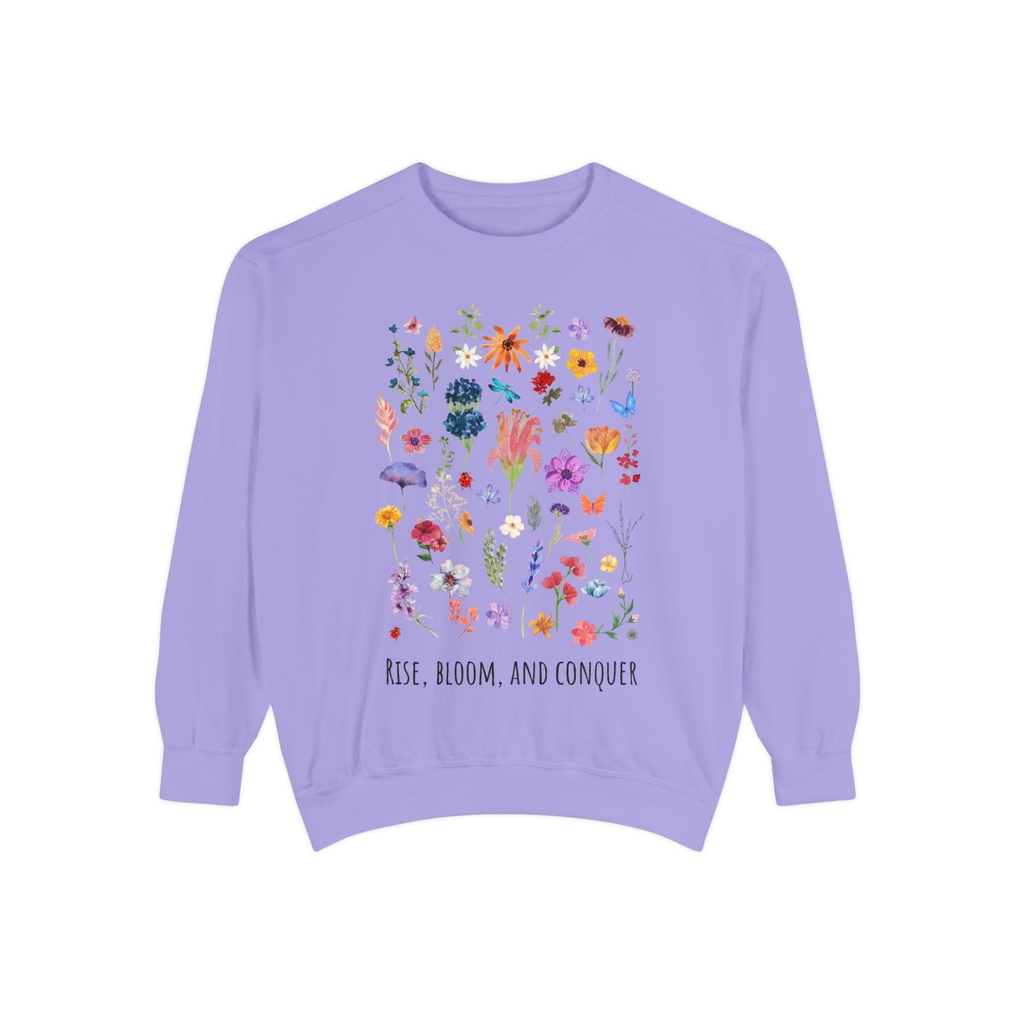 Sweatshirt Rise, Bloom and Conquer - Sweatshirt Violet / S