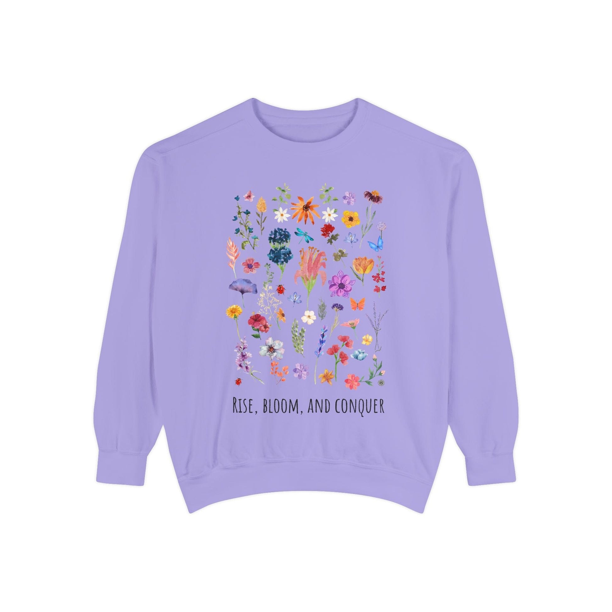 Sweatshirt Rise, Bloom and Conquer - Sweatshirt Violet / S
