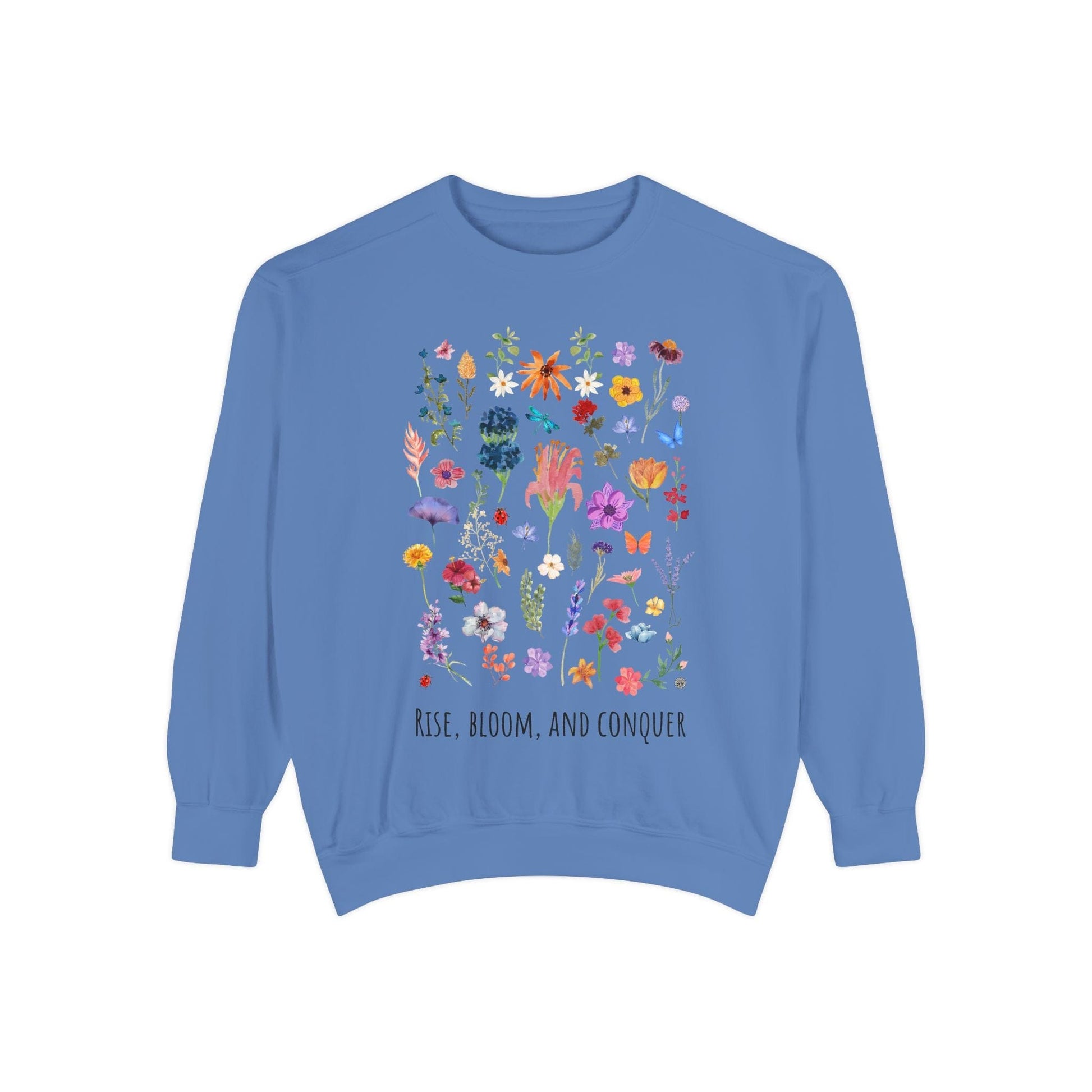 Sweatshirt Rise, Bloom and Conquer - Sweatshirt Flo Blue / S