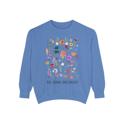 Sweatshirt Rise, Bloom and Conquer - Sweatshirt Flo Blue / S