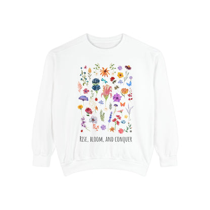 Sweatshirt Rise, Bloom and Conquer - Sweatshirt White / S