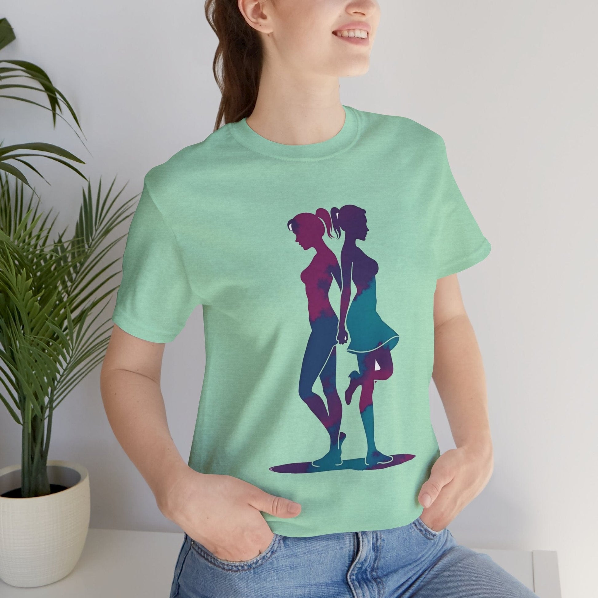 T-Shirt Back to Back Ladies T-Shirt Heather Mint / XS