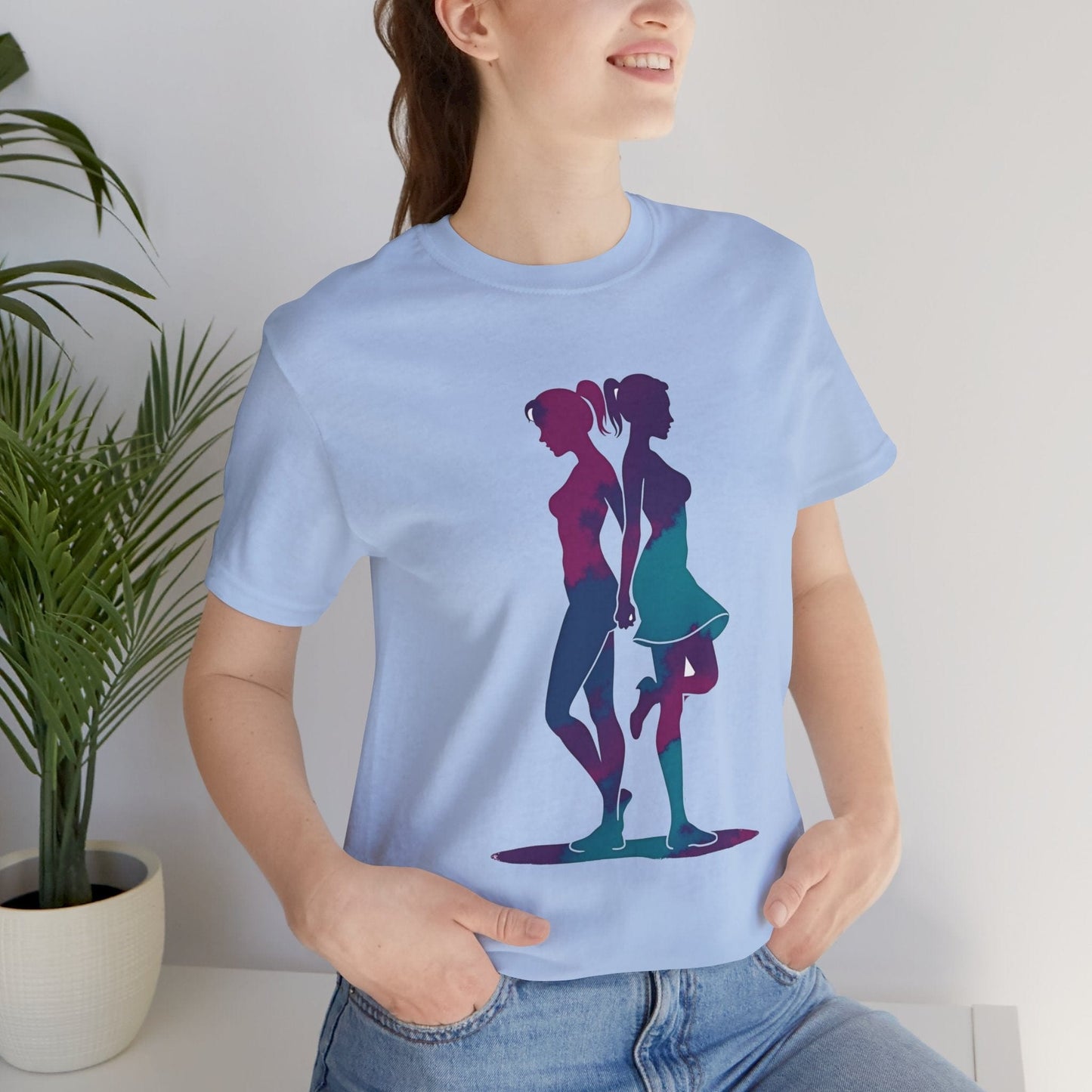 T-Shirt Back to Back Ladies T-Shirt Baby Blue / XS
