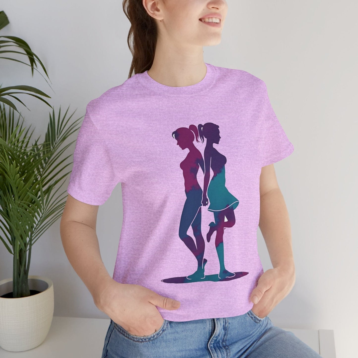 T-Shirt Back to Back Ladies T-Shirt Heather Prism Lilac / XS