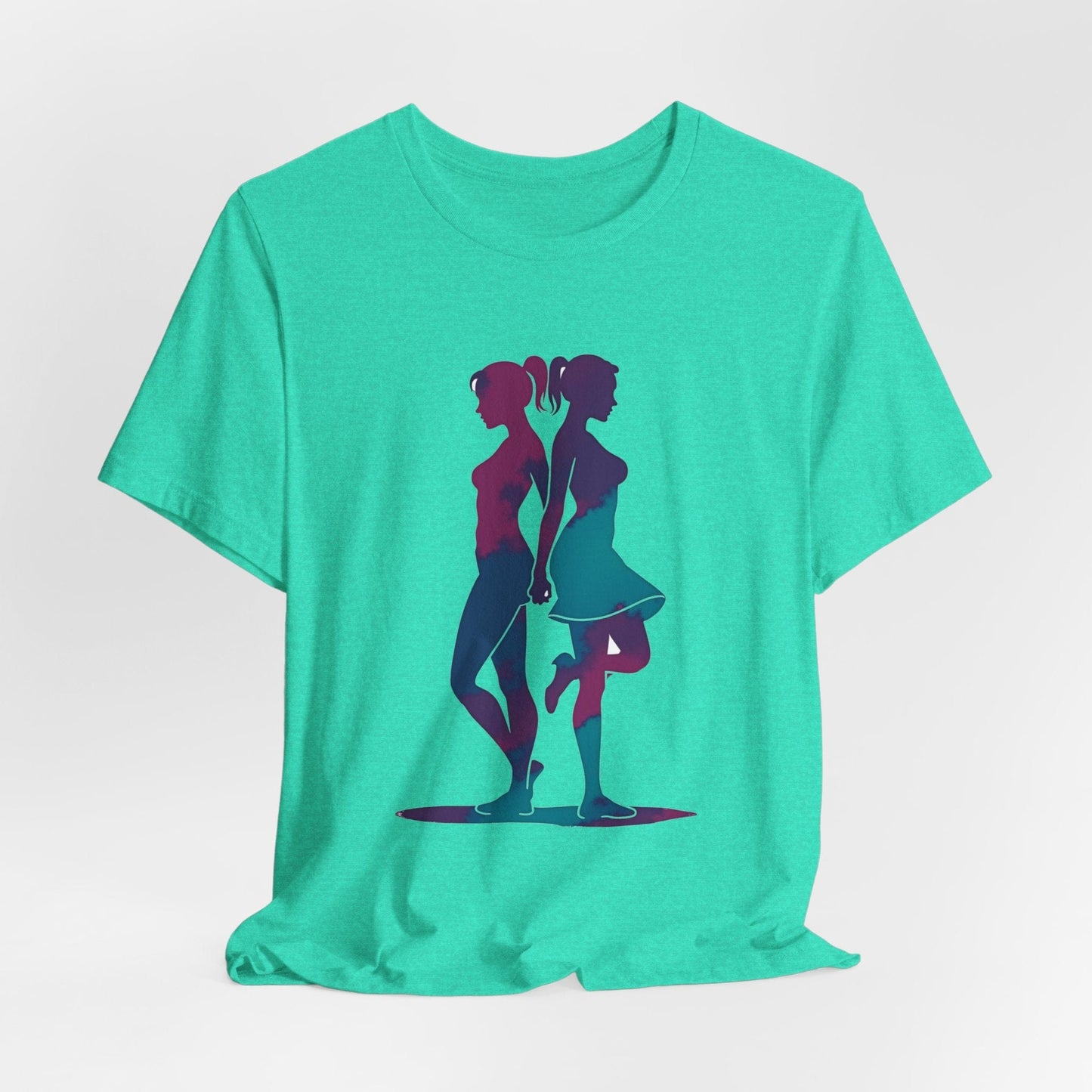 T-Shirt Back to Back Ladies T-Shirt Heather Sea Green / XS