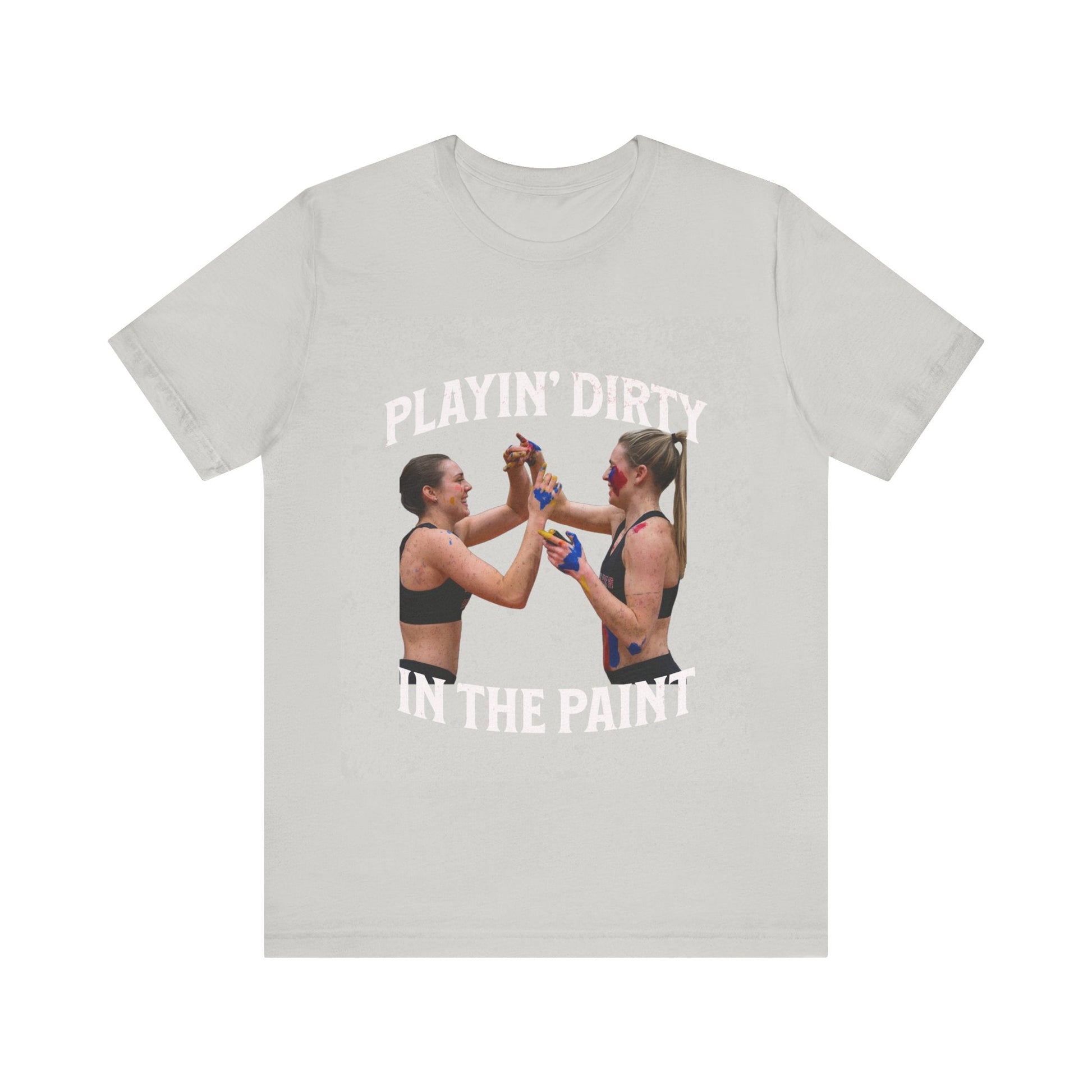 T-Shirt Basketball Tee - Playin Dirty in the Paint Silver / S