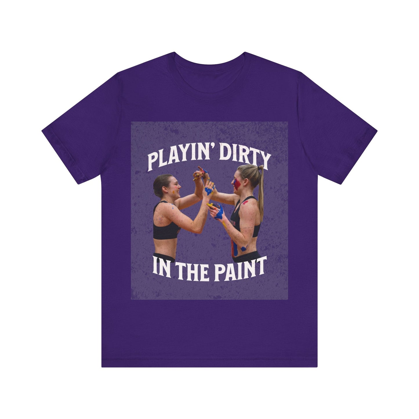 T-Shirt Basketball Tee - Playin Dirty in the Paint Team Purple / S