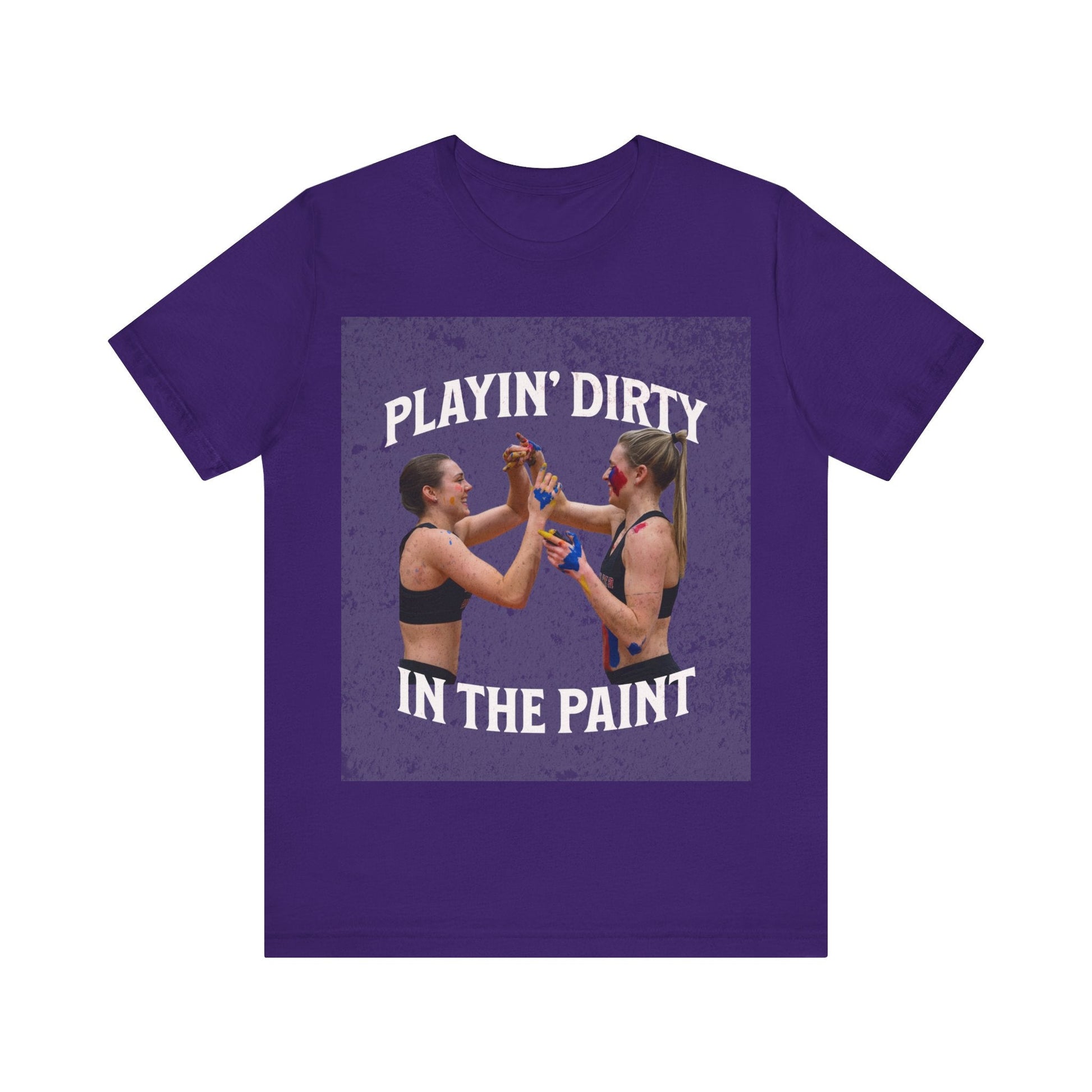 T-Shirt Basketball Tee - Playin Dirty in the Paint Team Purple / S