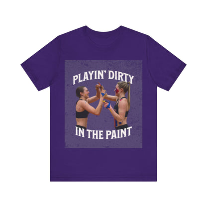 T-Shirt Basketball Tee - Playin Dirty in the Paint Team Purple / S
