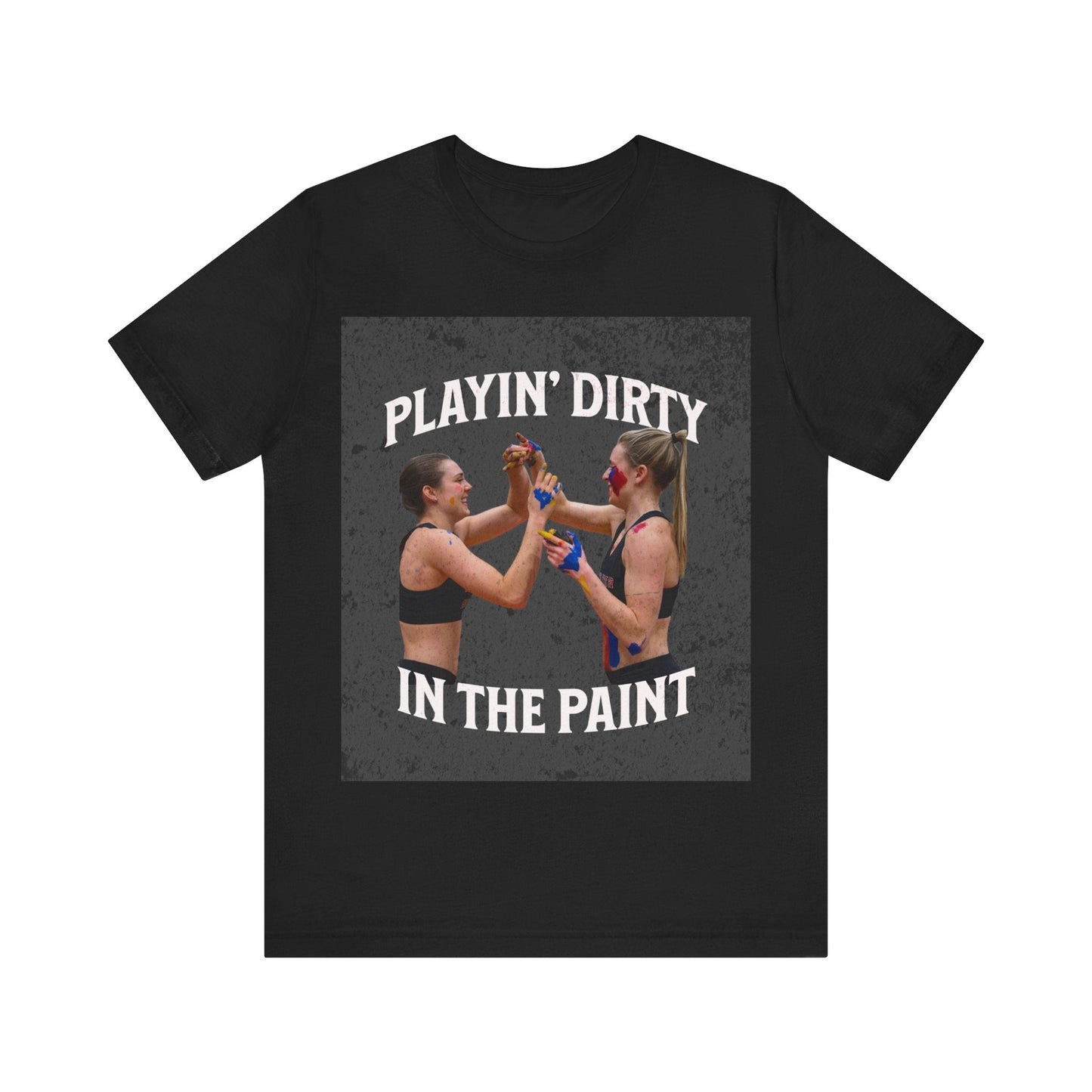 T-Shirt Basketball Tee - Playin Dirty in the Paint Black / S
