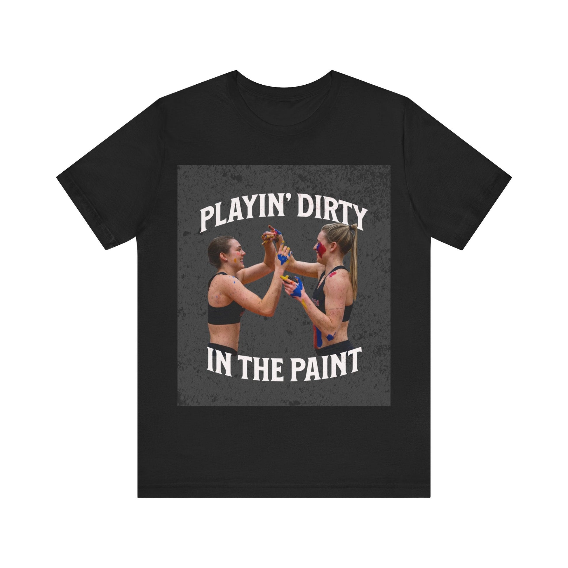 T-Shirt Basketball Tee - Playin Dirty in the Paint Black / S