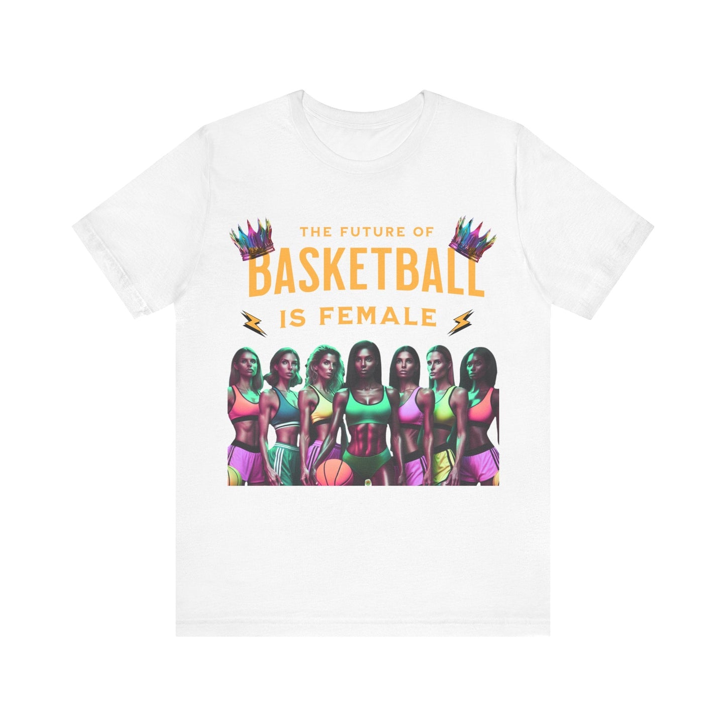 T-Shirt Basketball Tee - The Future is Female Design White / S