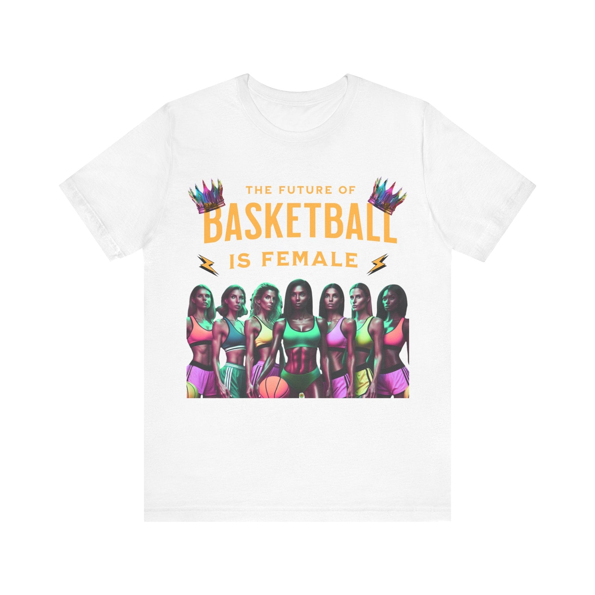 T-Shirt Basketball Tee - The Future is Female Design White / S