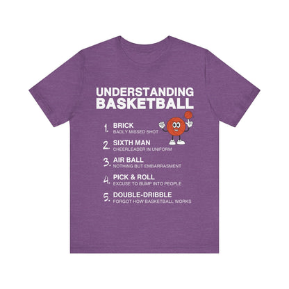 T-Shirt Basketball Tee - Understanding Basketball Heather Team Purple / S