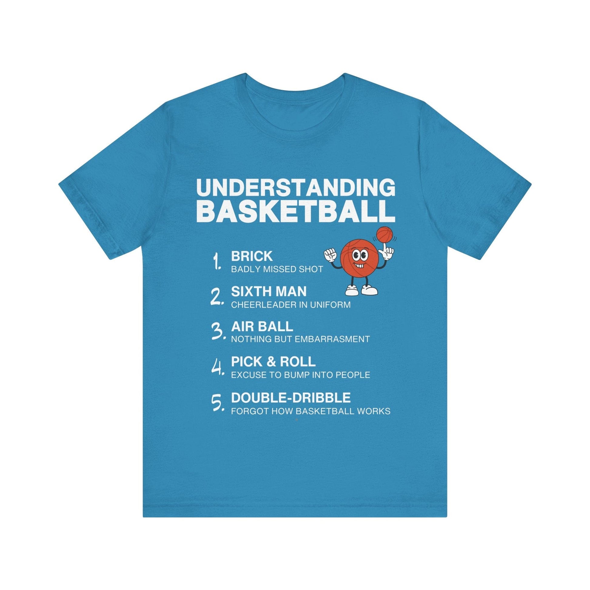 T-Shirt Basketball Tee - Understanding Basketball Aqua / S