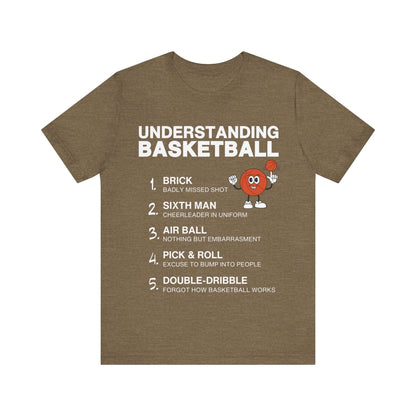 T-Shirt Basketball Tee - Understanding Basketball Heather Olive / S